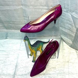 Proxy Michael G Abrams Co Purple Leather Vintage Heels | 7.5 B